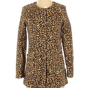 Who What Wear - Leopard Print Longline Jacket
